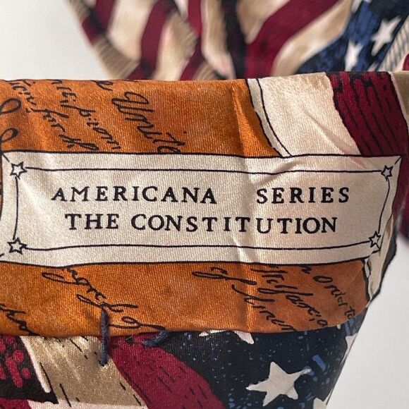 American Lifestyle, Americana Series, The Constitution Handmade Silk Tie - Picture 3 of 5